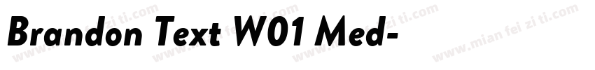 Brandon Text W01 Med字体转换